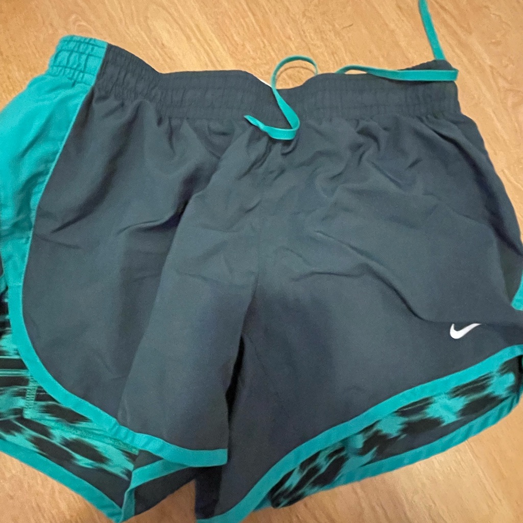 Nike Women’s Grey & Teal Athletic Shorts